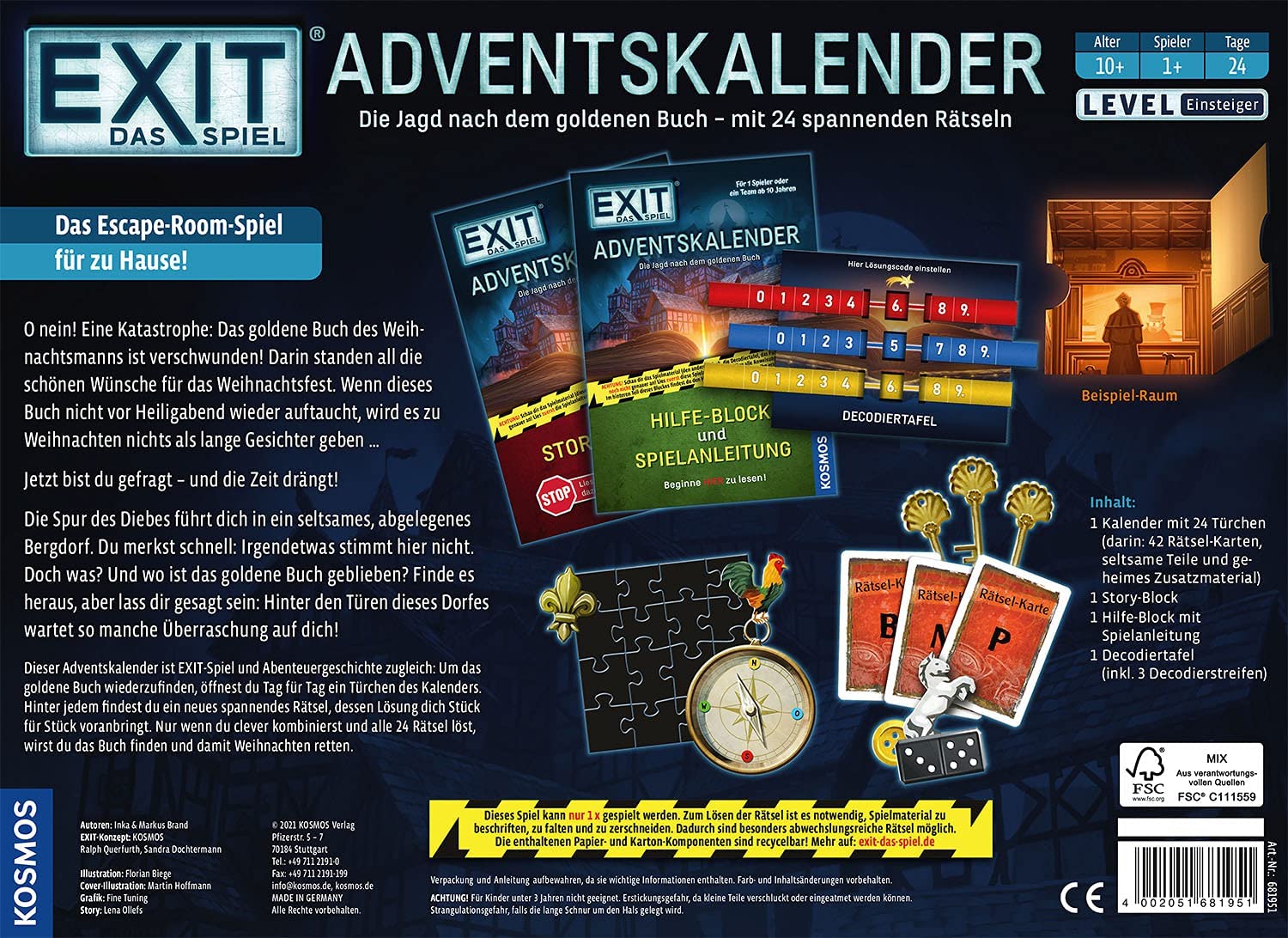 EXIT – Das Spiel: Adventskalender '21 – QualiTime - Spielerei